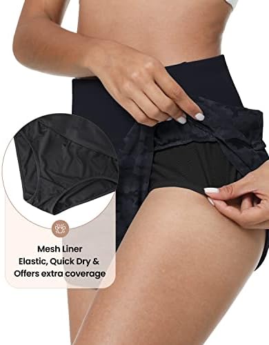 AVGO WOMENS High Shakes Shars s mrežnim oblogom Brzi suhi lagani trening Atletski kratke hlače sa džepovima sa patentnim zatvaračem