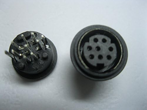 10 kom Mini 8-pinski kružni DIN konektor Snap i zaključajte vertikalni Mini-DIN