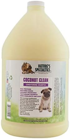 Specijaliteti prirode Coconut Clean Ultra Dog Conditioning šampon koncentrat za kućne ljubimce, čini do 16 galona, prirodan izbor za profesionalne frizere, dodaje isticanje i tijelo, proizvedeno u SAD-u, 1 gal