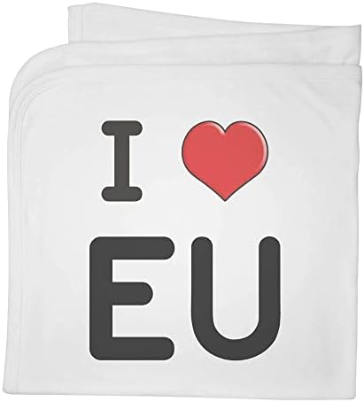 Azeeda 'Volim EU pamučnu bebu pokrivač / šal