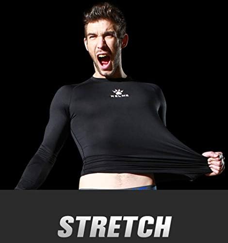 KELME Muška hladna suha kompresijska košulja Dugi rukav – sportski osnovni sloj za muškarce i djecu