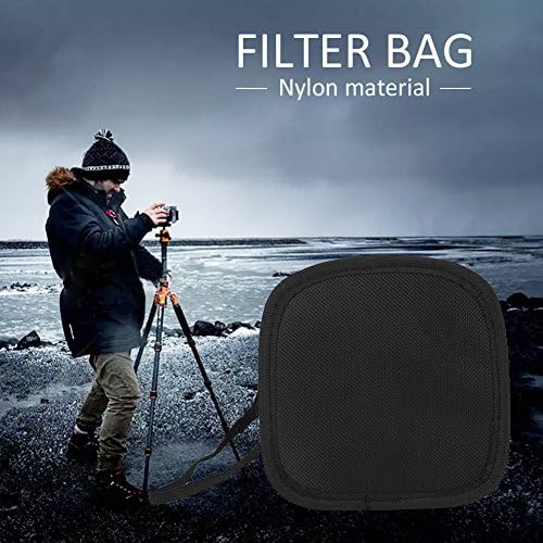 Kutija za filtere, 9-džepna torbica za Filter sočiva kamere, torbica za novčanik od najlonske futrole za DSLR filtere sočiva kamere, za filtere od 25-95 mm, sa naramenicom