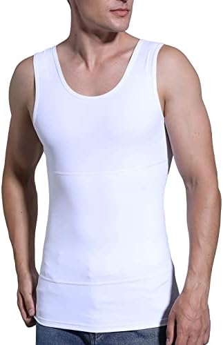MJHCJH Muška kompresijska košulja prsluk za mršavljenje potkošulja za oblikovanje tijela Tank Tops odjeća za oblikovanje Abs trbuh