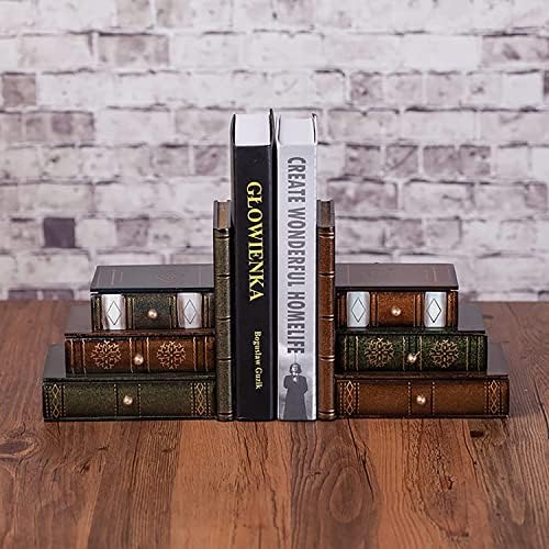 Fasmov drvene držače za knjige sa fiokama za desktop organizatore, dekorativne držače za police,