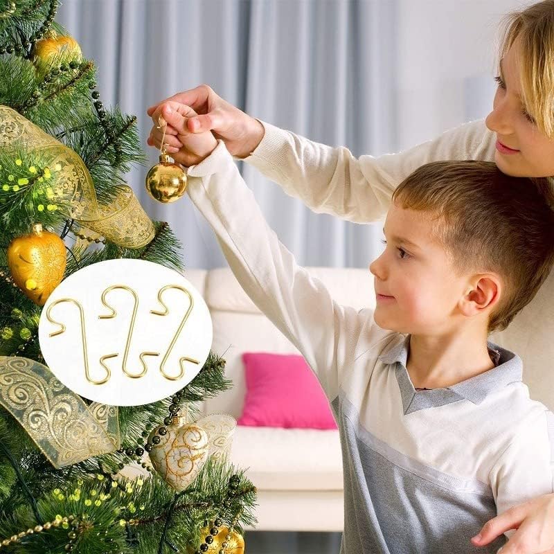 Božićni ukras 2022, 50pcs božićni ukras metalni s-u obliku kuka za kuke za božićno drv kuglice viseći