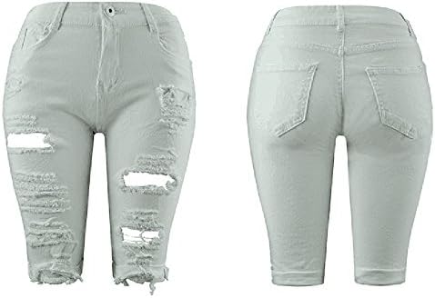 MGBD Womens Summer Ripped Denim kratkih kratkih kratkih kratkih dizajnera s džepovima Ležerne vruće hlače odsječene ruke