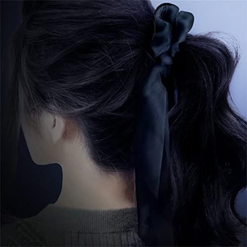 QUANJJ Lining Skin Bow Debelo crijevo prsten za kosu ženski rep gumeni pojas za glavu Hair Accessories može biti