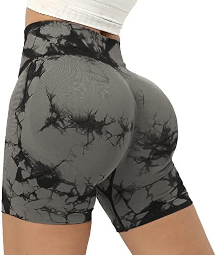 Jomkig Butch Scring Bespremljene kratke hlače za žene Visoko struk Beamless Work Yoga Teretana Trčanje biciklističke hlače