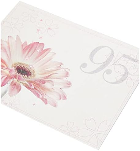 Bijele pamučne kartice Starost 95 Pink Gerbera dizajn TINY TIME Photo album, bijeli