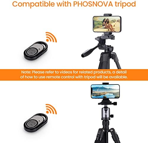 PHOSNOVA bežični Bluetooth daljinski za stativ sa kamerom/fleksibilni stativ/Tablet, kompatibilan sa iPhoneom/Androidom, ruke za otpuštanje kontrole zatvarača na 33 stope