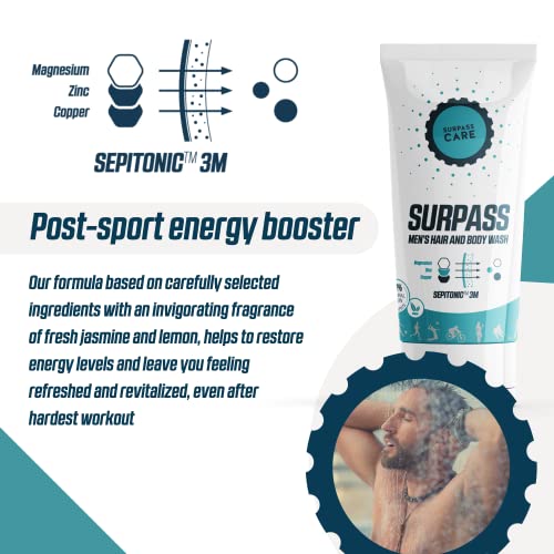 SURPASS After Sport Hair & amp | Body Wash za muškarce / Sepitonic Magnesium Boosted | vlaži