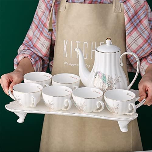 Zhuhw europski stil kafe pot kafići kotača kašika Postavite keramički krig porculan teacup