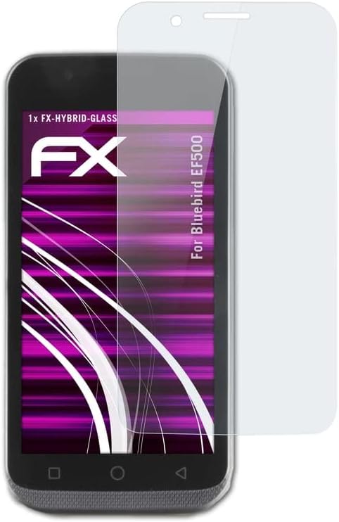 ATFolix plastični stakleni zaštitni film kompatibilan s Bluebird-om EF500 zaštitnik stakla, 9h hibridni stakleni fx stakleni ekran za zaštitu plastike