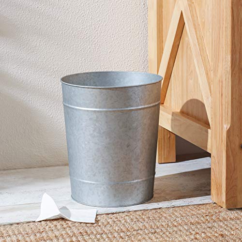 Kmwares dekorativna okrugla korpa za otpatke/kanta za smeće / kanta za smeće za kućni akcenat, Kuhinja,