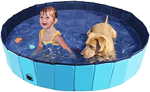 HALOVIE bazen za pse prenosiva kupka za pse dječiji bazen tvrda plastika 32 / 47/63 sklopivi Kućni