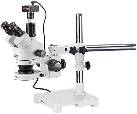 AmScope SM-3TZ-80S-8M digitalni profesionalni Trinokularni Stereo Zoom mikroskop, Wh10x okulari, uvećanje 3.5