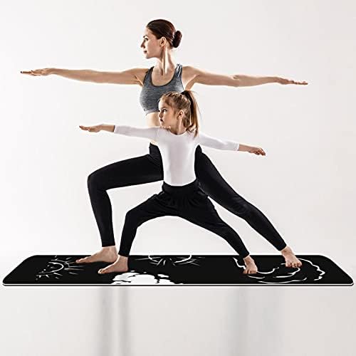 6mm ekstra debela prostirka za jogu, Comic Smoke Print Eco-Friendly TPE prostirke za vježbanje Pilates Mat sa za jogu, trening, osnovnu kondiciju i vježbe na podu, muškarci & žene