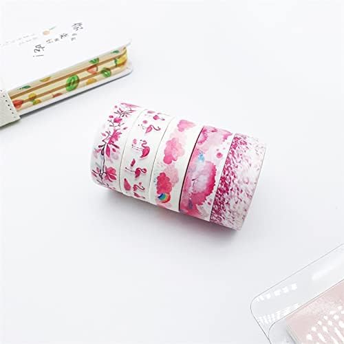 YLWX Slatka ružičasta traka DIY papir ukrasni poklon zamotavanje trake za priručnik za priručnik za