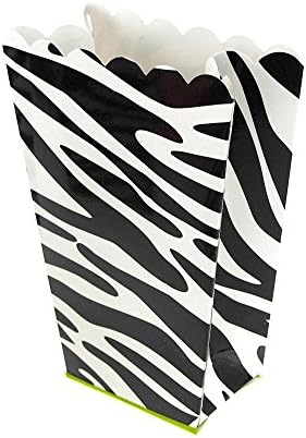 Homeford Zebra Popcon Favorit Box, crno / bijelo, 5-inčni, 4-broji