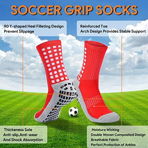Kimfeng muške atletske čarape za muškarce stisak čarape fudbalske čarape za muškarce 9-12 neklizajućih sportskih