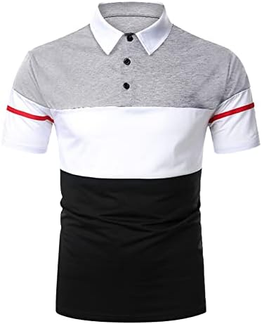 Muške Polo majice, Muška moderna Patchwork košulja sa kratkim rukavima za nove ljetne sportove