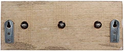 Indijanchelf 2 paketa kuke | Ključni kuke za viseće tipke | Bijeli zapadni kaputi | Wood CAPT stalak Zidni nosač | Dot Dekorativne zidne kuke [10.16 cm]