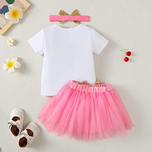 Toddler Baby Kid Girls Big sestra odjeća za majicu kratkih rukava Top + Tutu suknja s setom odjeće za glavu