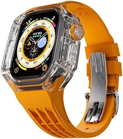 KGDHB 49mm Ultra Case + sportski remen za Apple Watch Ultra luksuzni modifikacijski komplet prozirna