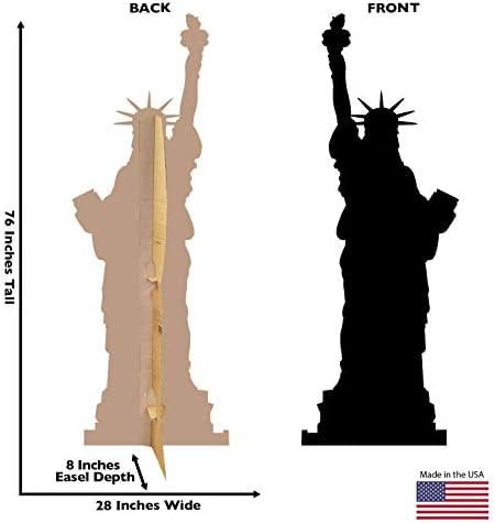Napredna grafička statua Liberty Silhouette Lifeine Veličina kartona