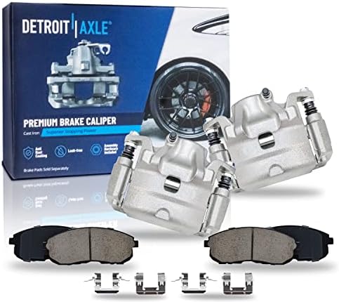 Detroit osovina-prednje disk kočione čeljusti + zamjena keramičkih kočionih pločica za 2007 2008 2009 2010 Nissan Altima Sentra - 4pc Set