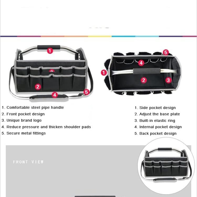 BHVXW višenamjenski komplet odvijača kutna kofer Konektop za kockar STOLICA električar Radne torbe za torbu za čišćenje četkica za čišćenje