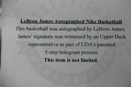 Potpisan Lebron James Nike Basketball Uda gornja paluba Ovjerena autogramirana - autogramirane košarkama