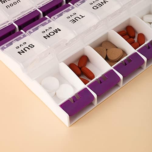 4 puta dnevno Mjesečna kutija za pilule sa 28 odjeljaka prijenosni Organizator lijekova sedmična kutija za skladištenje lijekova