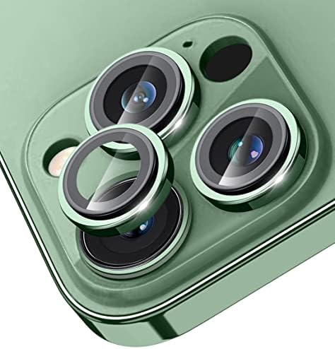 WRJ za iPhone 14 PRO & iPhone 14 Pro Max zaštitnik objektiva kamere, ultra jasan [CASE FRANY] [aluminijumski ivica] 9h Tvrdoća kamera Poklopac prstena sa lakim ugradnjom [3pcs u 1 setu] -Green
