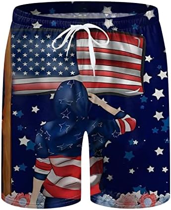 SAD 4. srpnja Muške grafičke kratke hlače iz struka Kamion Američka zastava Štampane kratke hlače svakodnevno