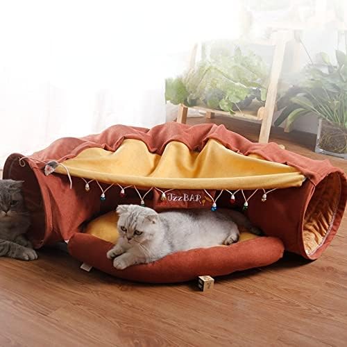 NC CAT tunel za kućne ljubimce jesen / zimsko mačje gnijezdo drži toplo i zadirkivanje mačke igračaka Cherryblossopussage