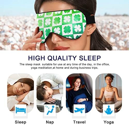 Unisex Sleep maska ​​za oči St-Patrick'-Dnevna djetelina noć spavaći za spavanje