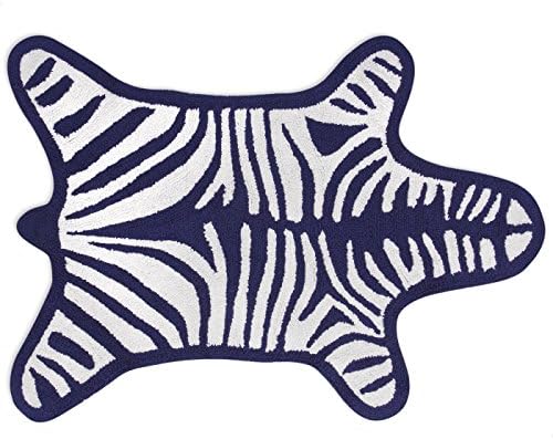 Jonathan Adler Reverzibilni Zebra Bathmat, Mornarica