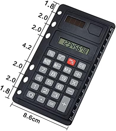 Quul 8 cifara solarnog kalkulatora kreativni labavi list snop spiralnog kalkulatora sa zalihama uredskog uredskog ureda