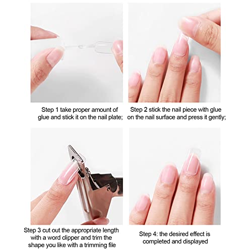 Ljepilo za nokte za akrilne nokte pritisnite na nokte prirodni nokti profesionalni dugotrajni jaki