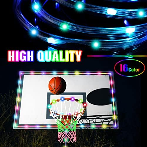 LED košarkaški Obruč 16 boja svjetlosni Set sjaj u tamnoj košarkaškoj mreži sa 16 boja košarkaški