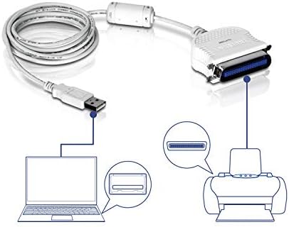 TrendNet USB do paralelnog konverterskog kabla, TU-P1284, USB 1.1 / 2.0 / 3.0, Windows 10 / 8.1 / 8/7, Mac