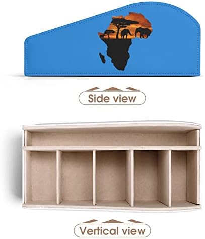 Afrički Safari mapa TV držači za daljinsko upravljanje kutija olovka olovka za odlaganje stola sa 6 pretincem
