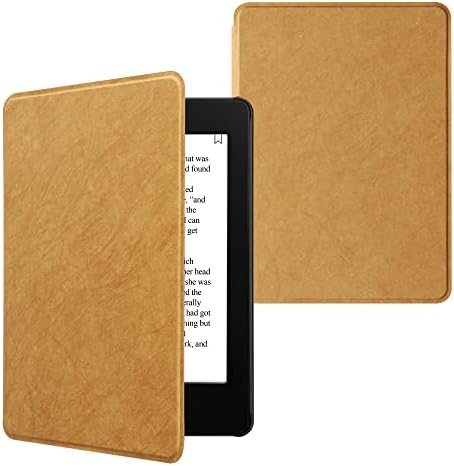 kwmobile Sintetička futrola za papir kompatibilna sa Kindle Paperwhite 11. Generacija 2021 - futrola Slim poklopac za e-čitač-Svijetlosmeđa