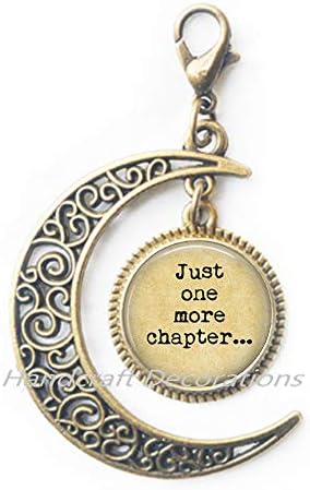 Samo još jedno poglavlje Ljubavnik Mjesec patentni zatvarač nakitani poklopac nakita nakita nakita - poklon nakita-bibliotekar-poklon-poklon za diplomiranje čitača.f291