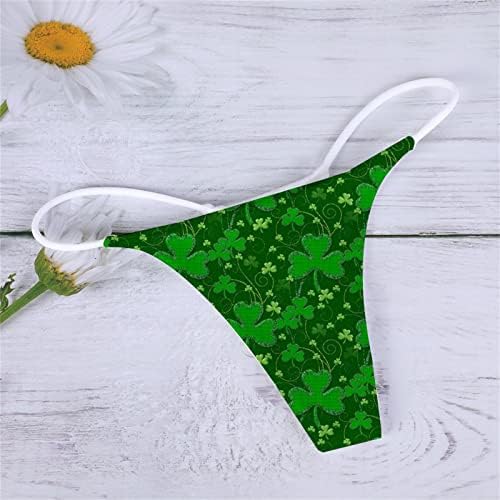 IIOUS St.Patrick's Day Green Sexy G-String Thengs ženske nestašne za seks T-Back Manwwwear Niski uspon udobne