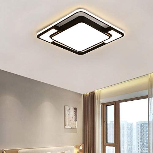 IRDFWH LED Flush Mount Stropni stropni učvršćivač Crna zatamna stropna svjetiljka za kuhinju dnevni
