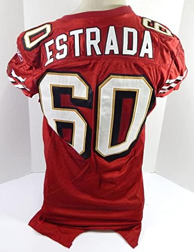 2007 San Francisco 49ers Sean Estrada 60 Igra izdana Crveni dres 46 DP37168 - Neincign NFL igra rabljeni