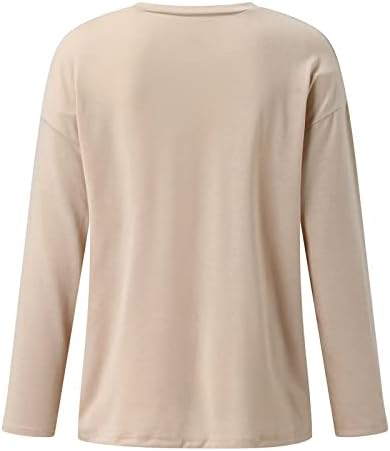 Veličine boja za žene za žene dugih rukava košulje okrugli vrat na majici za ispis majica Halloween pulover dukseri