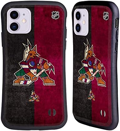 Glava Case Designs zvanično licencirani NHL pola uznemireni Arizona Coyotes hibrid slučaj Kompatibilan sa Apple iPhone 11